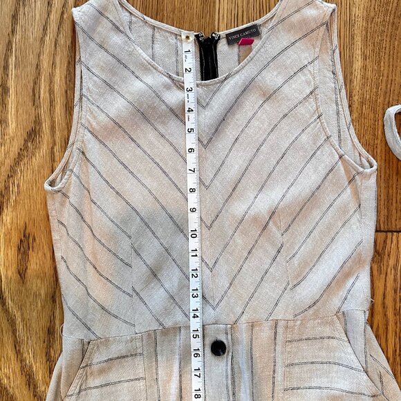 Vince Camuto Linen Midi Dress Size Small - Picture 4 of 6